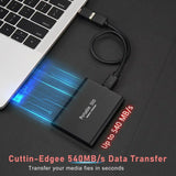 Portable External SSD – 128GB, USB-C 3.1 & 520MB/s Read Speed