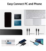 Portable External SSD – 128GB, USB-C 3.1 & 520MB/s Read Speed