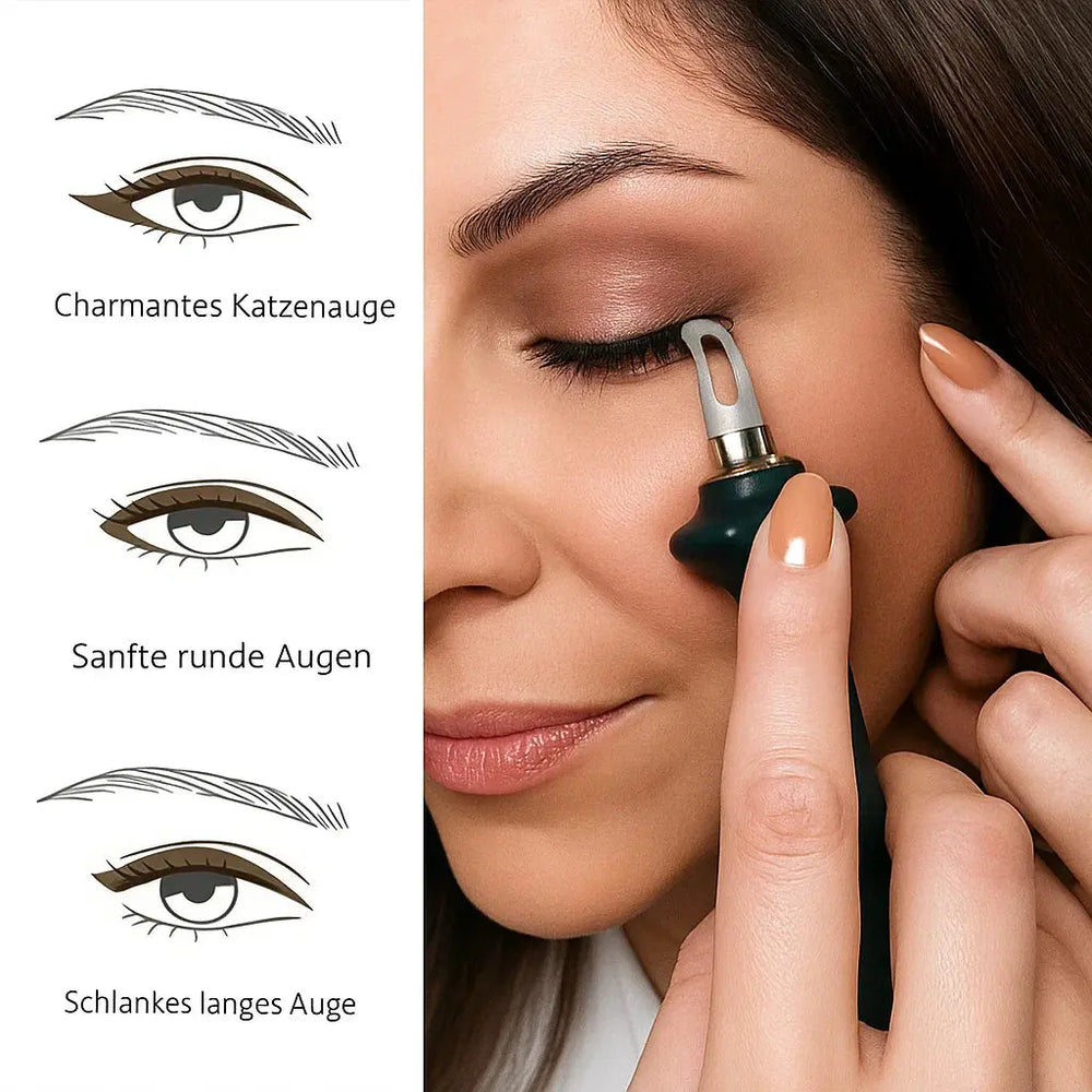 Ergonomic Eyeliner Set with Waterproof Gel - Precision Tool Included for Flawless Application