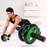 Dual-Wheel Ab Roller – Full-Body Trainer, Non-Slip Foam Grips, Compact