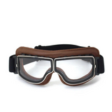 Vintage Leather Motorcycle Goggles - RiderEdge