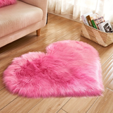 Area Rug Heart Shaped Plush Acrylic Indoor Floor Mat