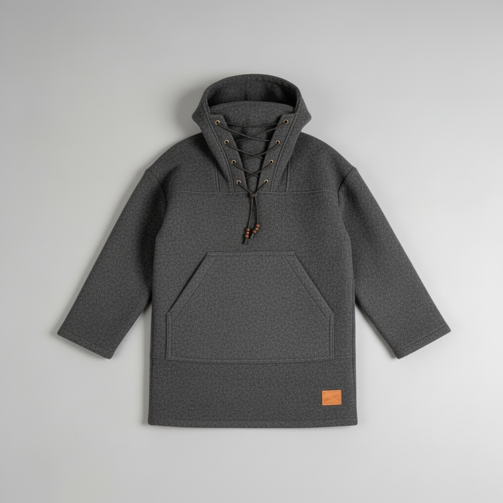 Kalsten | Boreal Windrak Woolanorak Jacket | 650g/m² Heavyweight Wool | 28-Micron Wind-Resistant Outerwear | Technical Hunting & Expedition Smock