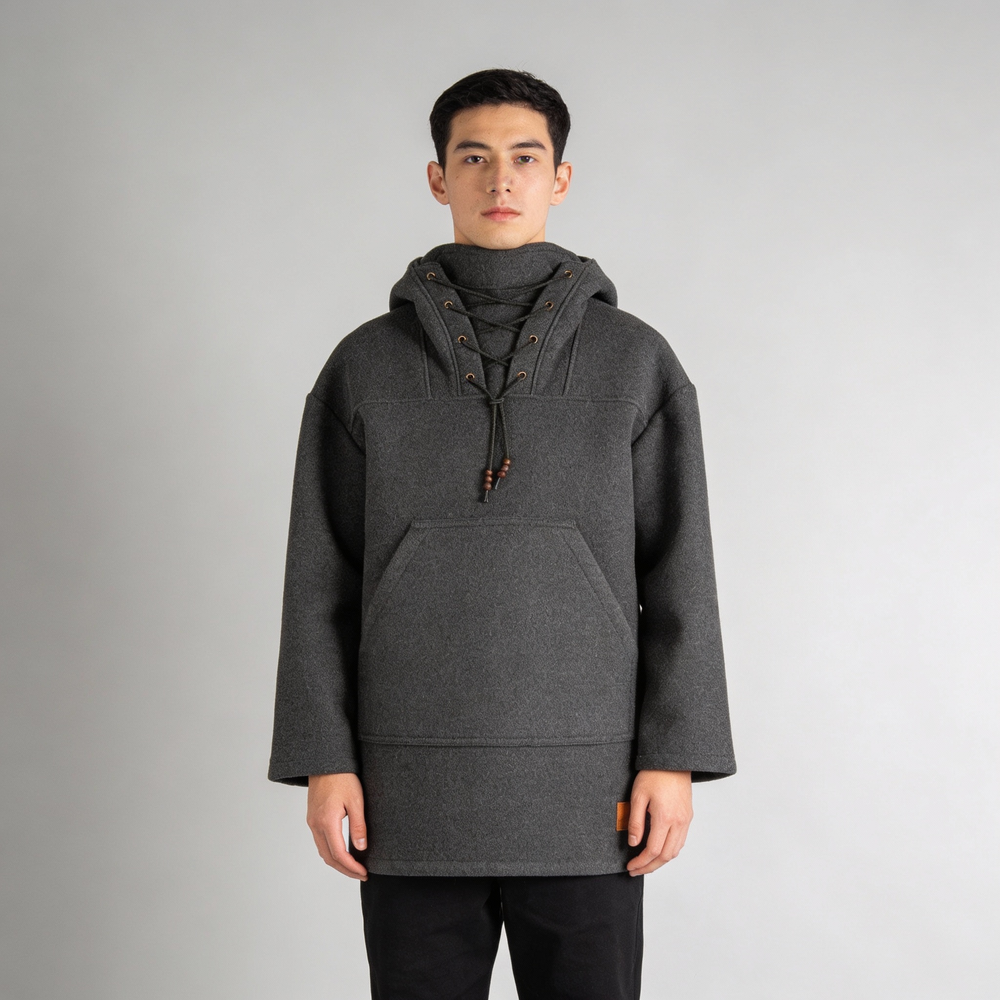 Kalsten | Boreal Windrak Woolanorak Jacket | 650g/m² Heavyweight Wool | 28-Micron Wind-Resistant Outerwear | Technical Hunting & Expedition Smock