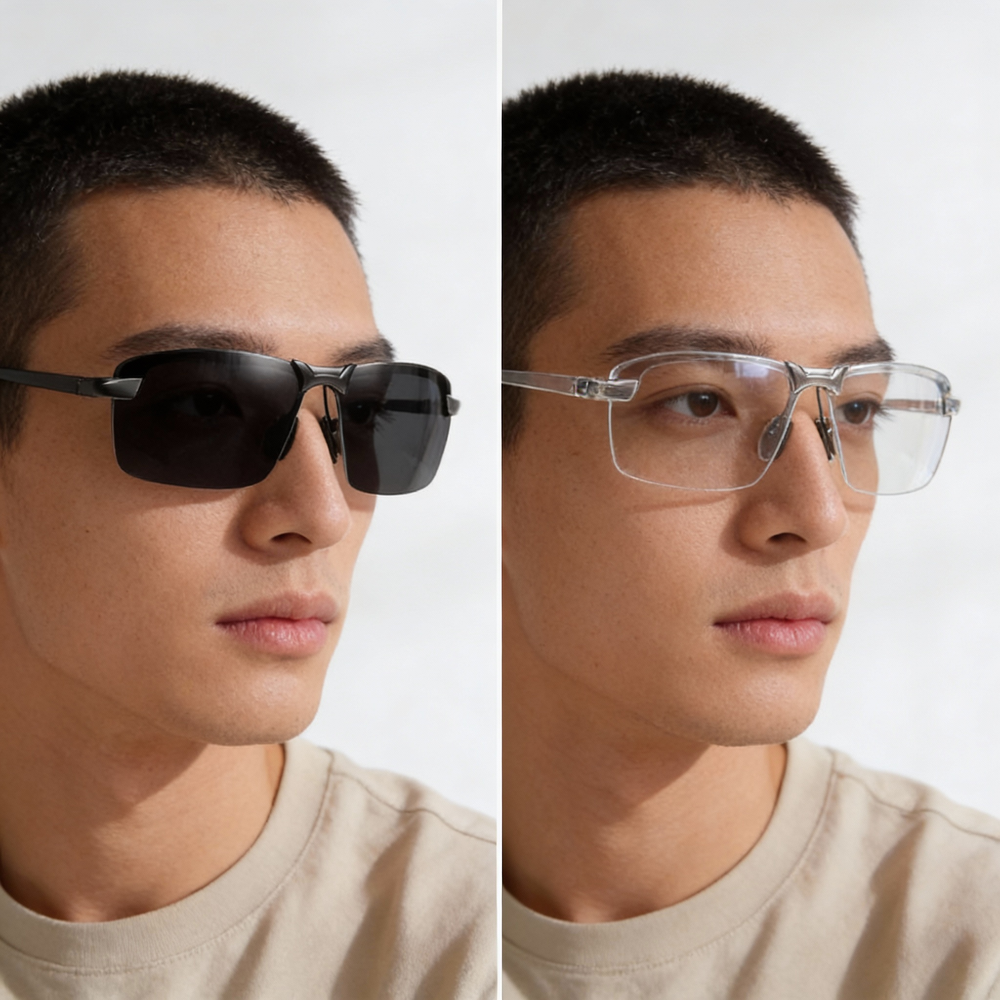 Unisex Photochromic Sunglasses – Polarized UV400, Auto-Tint & Cat 0-3 Lenses