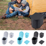 Portable Folding Camping Toilet – ABS Plastic, 180kg Capacity & 5cm Fold-Flat Design