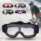 BowLift | RoadRider | Vintage Motorcycle Goggles with Interchangeable Lenses and Comfort Padding