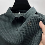 Wrinkle-Free Slim Fit Structured Polo Shirt