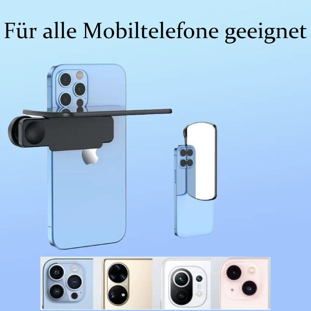 Smartphone Reflection Mirror Clip – Symmetry Photos, Universal Fit & 2 Colors