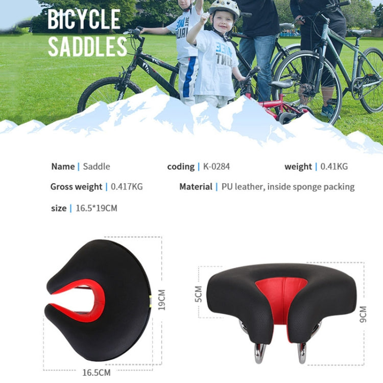Noseless Bike Saddle – Ergonomic Foam Padding, Dual-Spring Suspension & Universal Fit