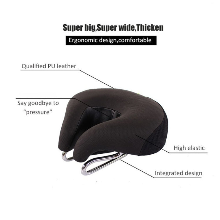Noseless Ergonomic Bike Saddle – Spring Suspension, 20×18cm Seat & Breathable Mesh