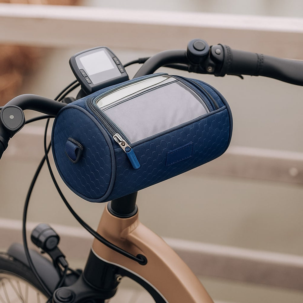 Bike Handlebar Bag – Touchscreen Window, Water-Resistant Nylon & Shoulder Strap