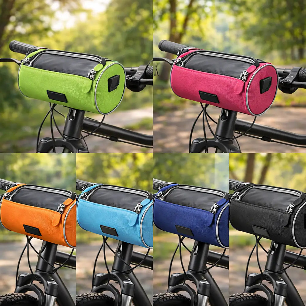 Bike Handlebar Bag – Touchscreen Window, Water-Resistant Nylon & Shoulder Strap