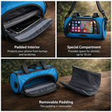 Bike Handlebar Bag – Touchscreen Window, Water-Resistant Nylon & Shoulder Strap