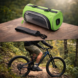 Bike Handlebar Bag – Touchscreen Window, Water-Resistant Nylon & Shoulder Strap