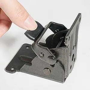 Foldable Heavy-Duty Angle Brackets – 2.5mm Steel, 225kg Capacity & Self-Locking 90°
