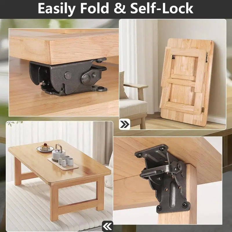 Foldable Heavy-Duty Angle Brackets – 2.5mm Steel, 225kg Capacity & Self-Locking 90°