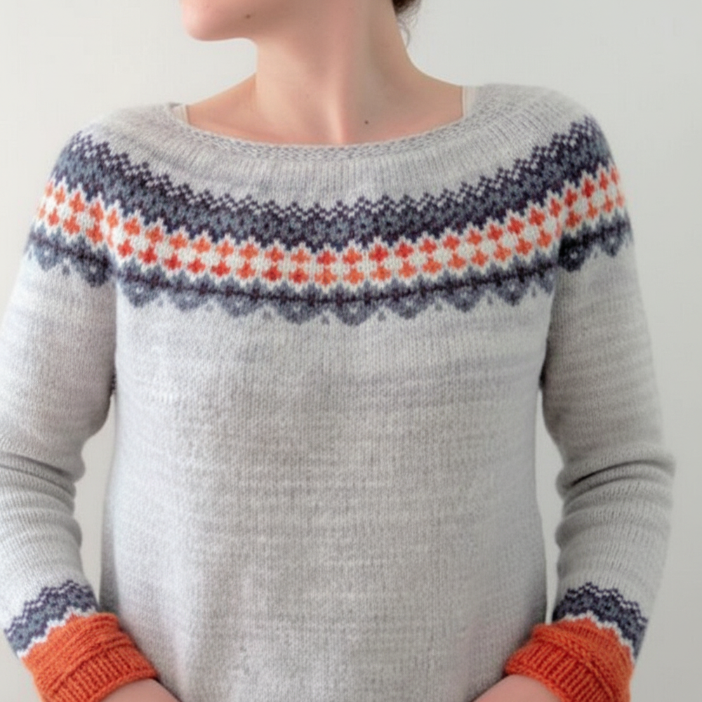 Feminine knitted sweater - Hildegard