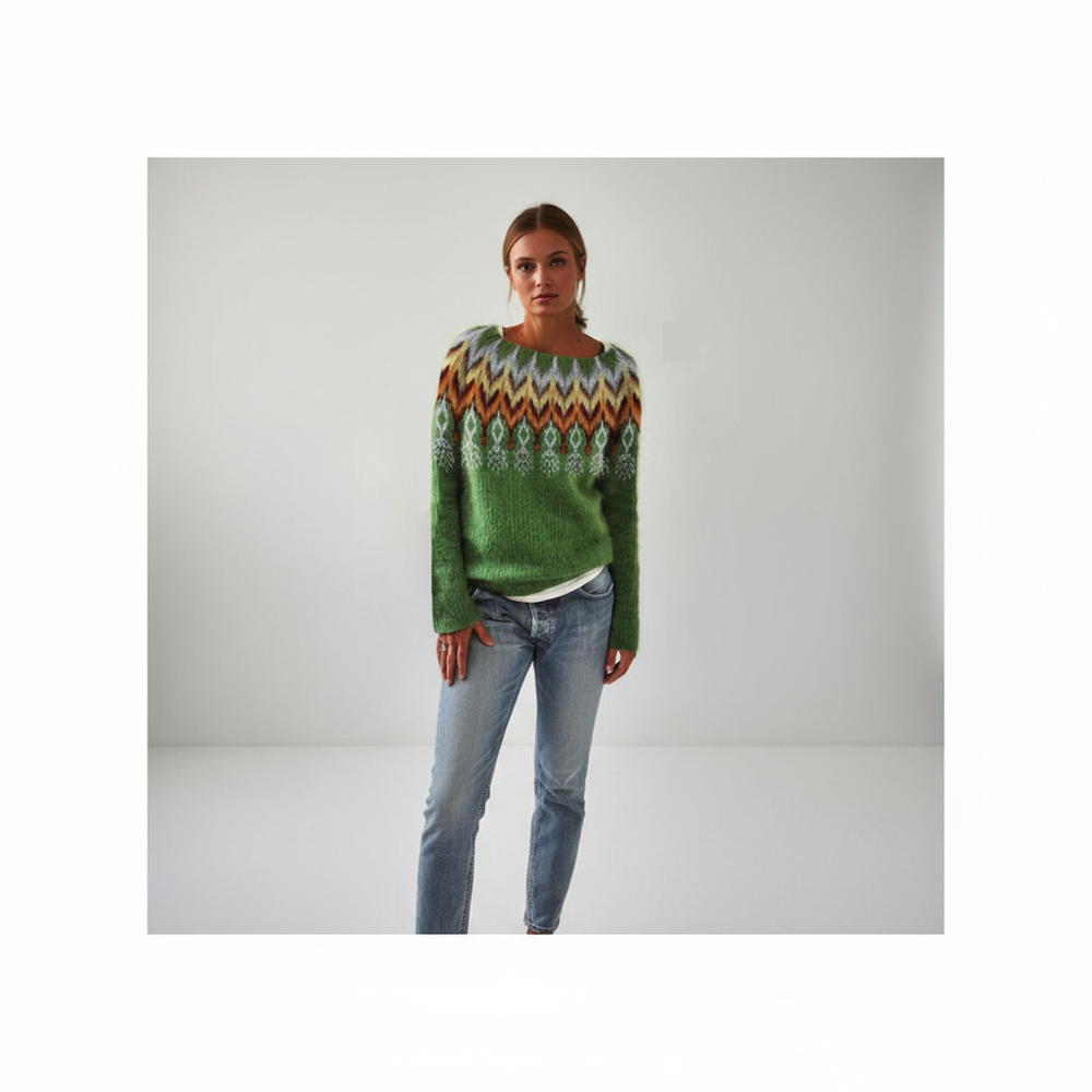 Feminine knitted sweater - Hildegard