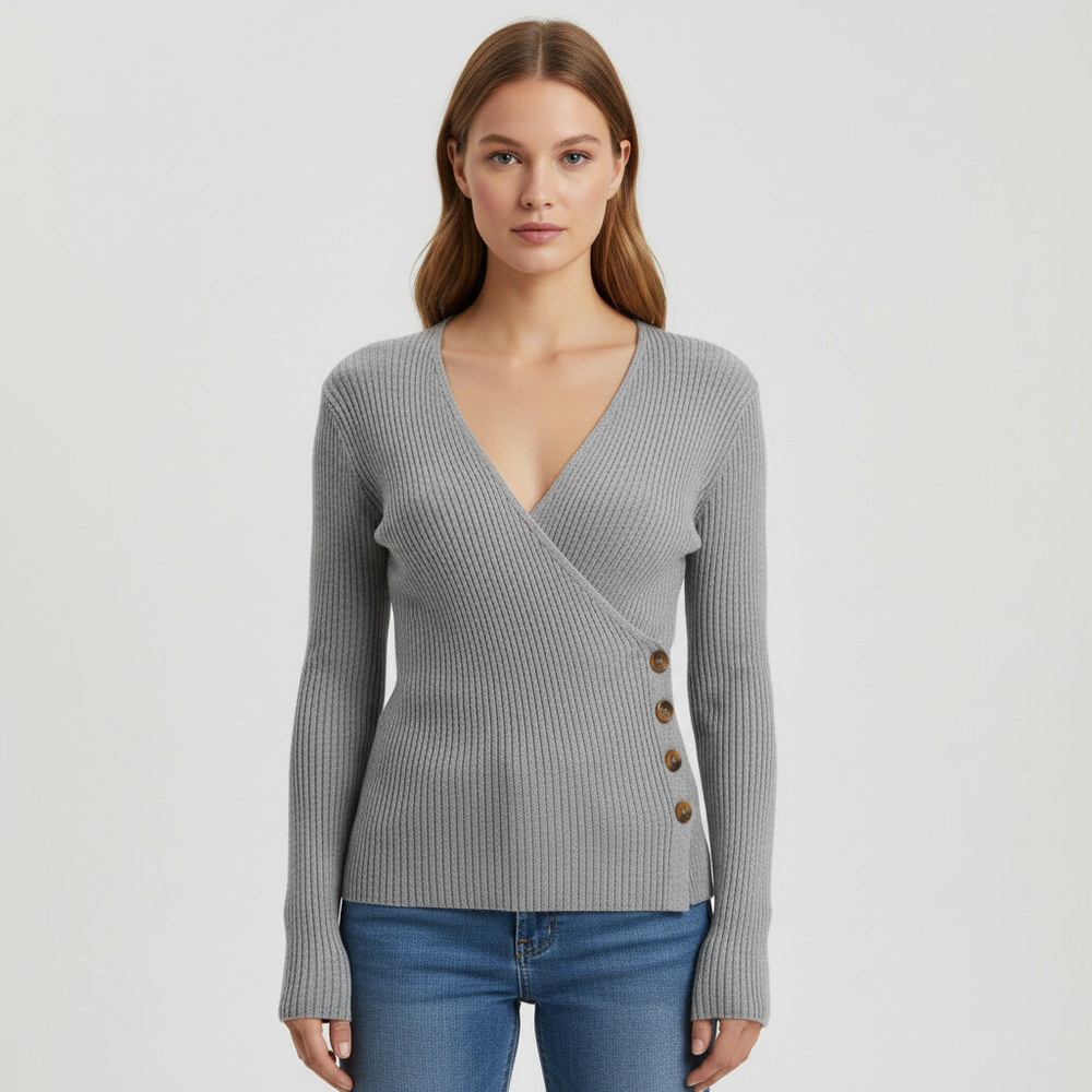 Figure-hugging knitted jumper - Melina - 2