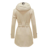 Fitted Women's Coat with Hood - Viola - 6