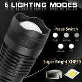 Flashlight LED Rechargeable Outdoor Handheld Light Tool