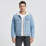 Tom - Fleece-Lined Retro Denim Jacket