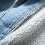 Tom - Fleece-Lined Retro Denim Jacket