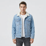 Tom - Fleece-Lined Retro Denim Jacket