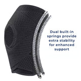 FlexGuard Knee Pads | with Support Compression Springs and Tension Strap - for Stability - Pain Relief and Protection Kalsten
