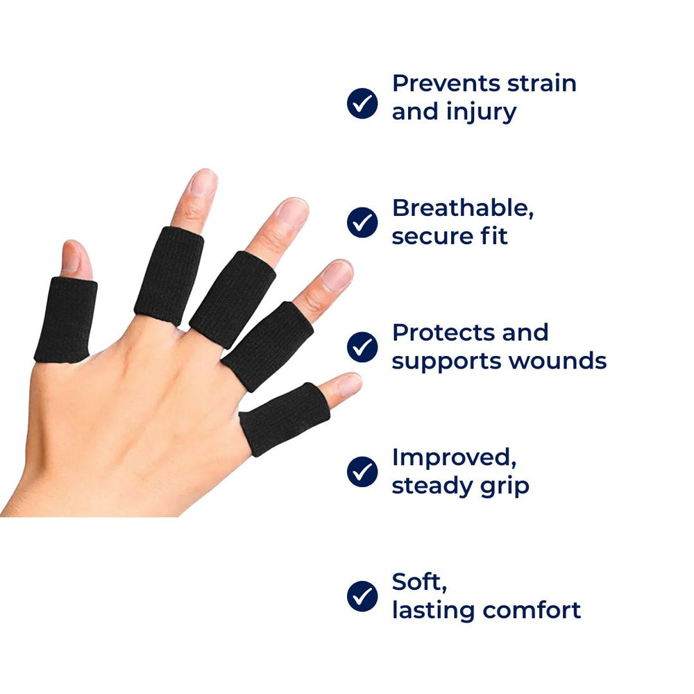 Breathable Finger Protection Sleeves – Elastic Fabric, Washable & 4 Colors