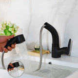 Enhanced Product Title: **Waschtischarmatur mit ausziehbarem Brausekopf – Flexible Reichweite für optimales Waschen und Reinigen** 

This title maintains the original product's essence while adding keywords that can improve search visibility and appeal to
