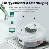 Electric Fly Trap – Rotating Catch Mechanism, Chemical-Free & Bait Stations