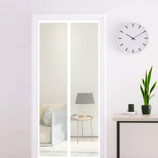 Magnetic Screen Door – Self-Closing, Bug-Proof Mesh & 5 Sizes