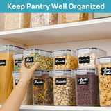 Food Storage Containers Airtight Stackable Clear Kitchen Set