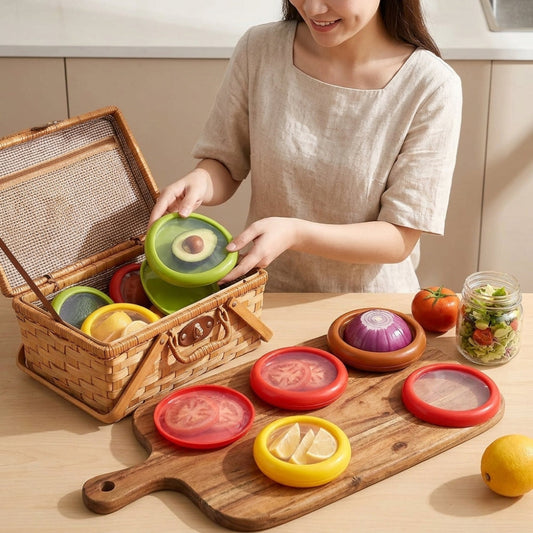 Silicone Food Storage Lids – Reusable, Stretch-Fit & Produce Cover Set