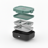 Electric Lunch Box Portable Heated Food Container Stainless Steel