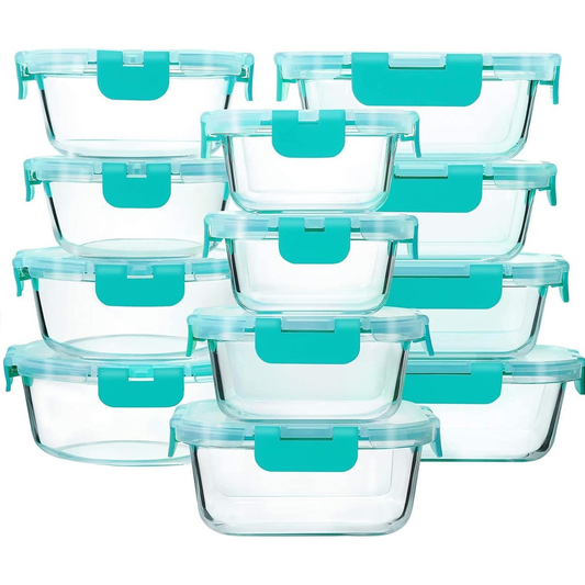 Food Storage Containers – Glass Airtight Design, Stackable Set & Meal Prep Ready