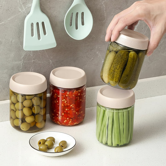 Glass Food Storage Jars – Airtight Lids, Stackable Design & Kitchen Containers