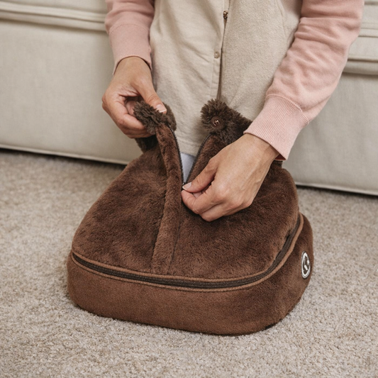 Foot Massager Slippers – Heated, Vibration & Plush Comfort