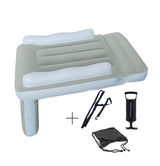 CloudNap Inflatable Airplane Bed in use