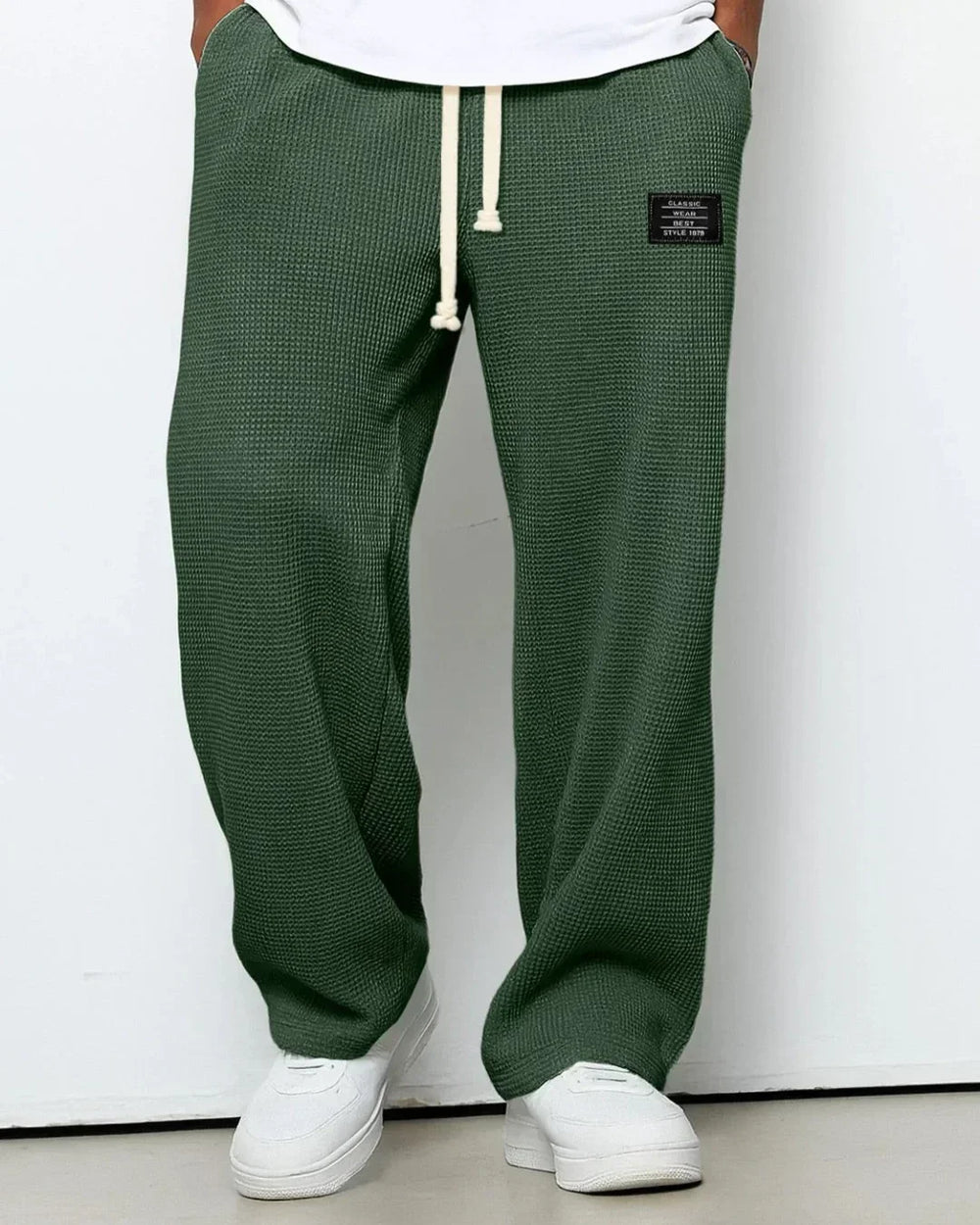 Casual Pants with Drawstring Waistband - Caspar
