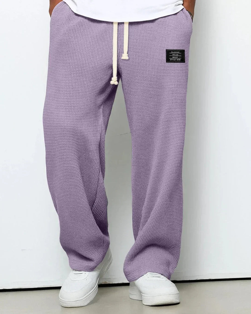 Casual Pants with Drawstring Waistband - Caspar