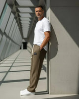 Casual Pants with Drawstring Waistband - Caspar