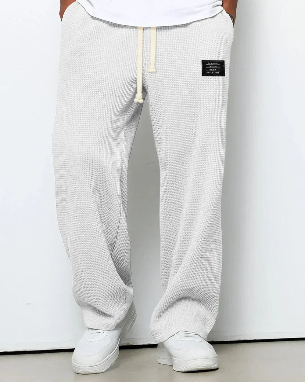 Casual Pants with Drawstring Waistband - Caspar