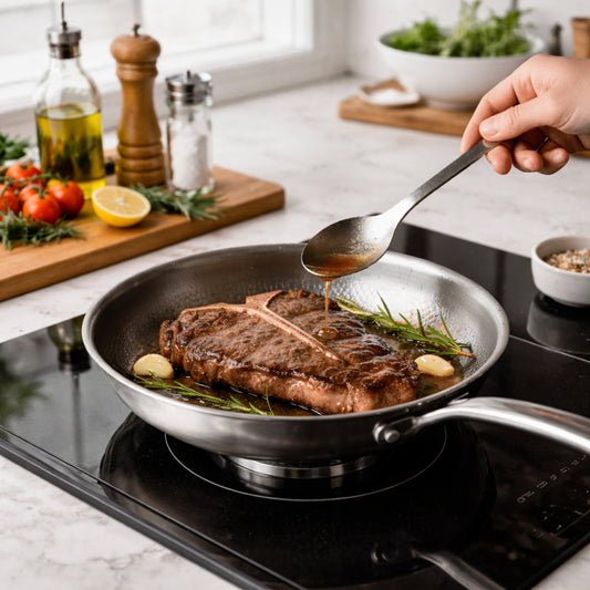Frying Pan – Titanium Construction, High Heat Use & Skillet Design