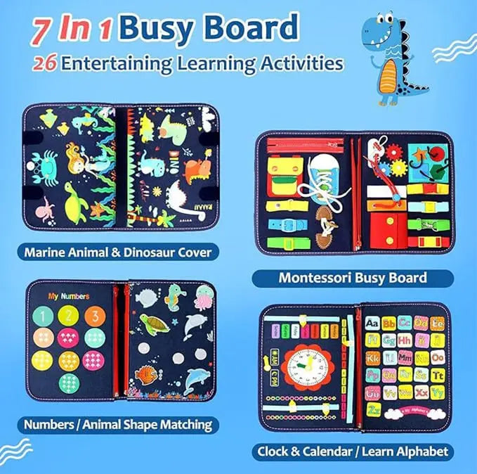 Montessori Fühlspiel Brett – Sensory Development Toy for Kids | Motor Skills Enhancement | Engaging Learning Activity