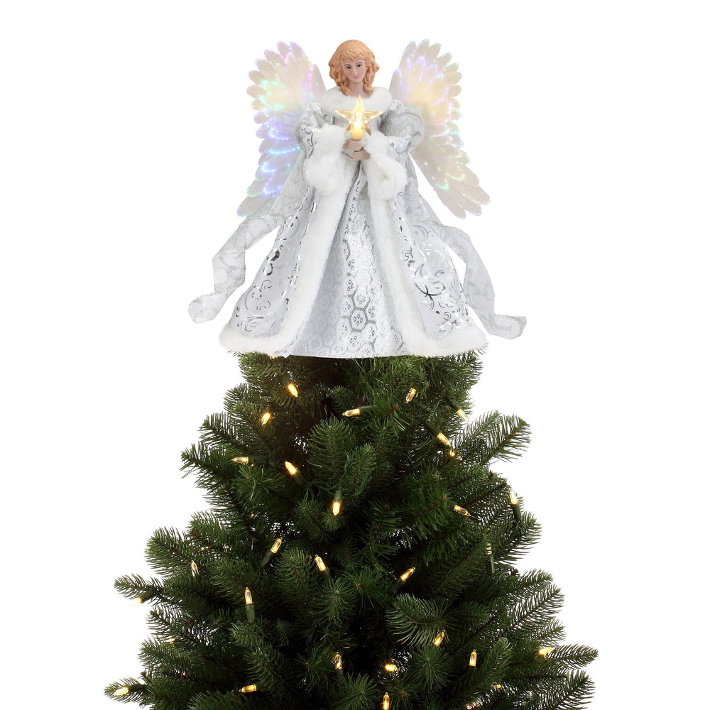 Animated Heavenly Angel Tree Topper – Illuminated Holiday Decor for Christmas Trees