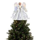 Animated Heavenly Angel Tree Topper – Illuminated Holiday Decor for Christmas Trees