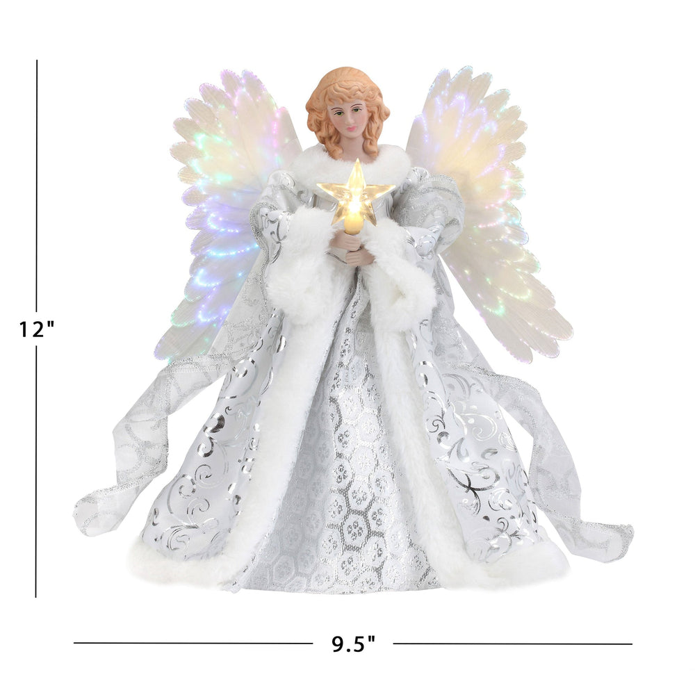 Animated Heavenly Angel Tree Topper – Illuminated Holiday Decor for Christmas Trees